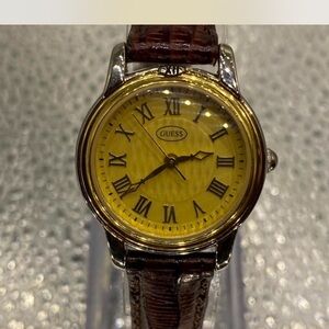 Guess ^^^  Gold /  Brown Roman Numeral Ladies Watch ***